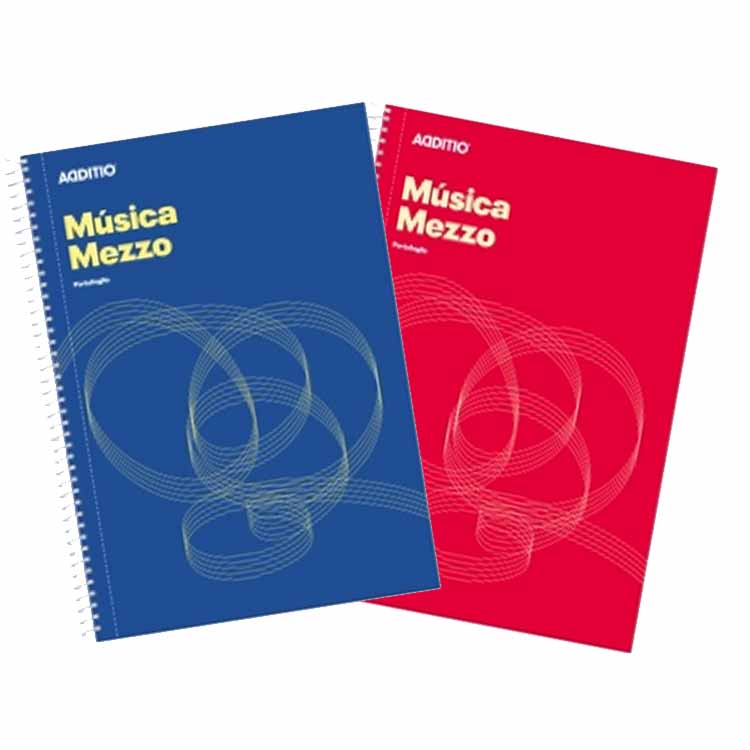Música Mezzo Cuaderno Pentagramas Additio