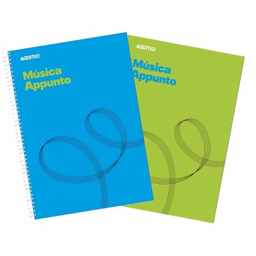 [8428318012126] Música Appunto Cuaderno Pentagramas Additio